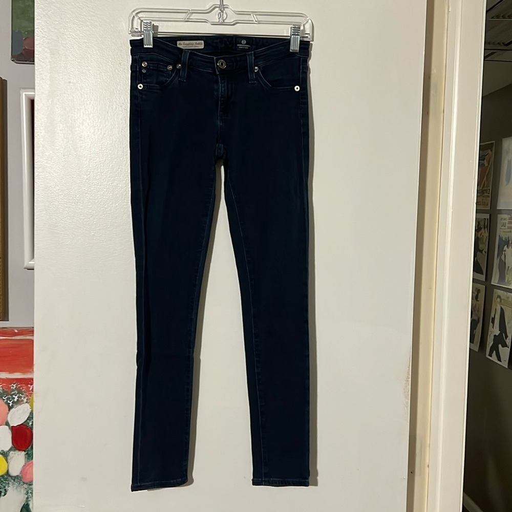 AG Adriano Goldschmied super skinny ankle blue jeans